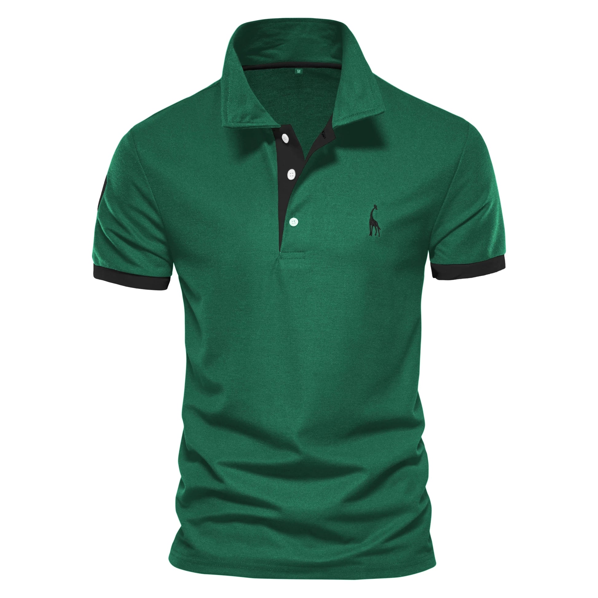 Polo Giraffe Shirt Men Quality Embroidery Summer Short Sleeve Polo Casual Business Social Mens Polos BR Size - Clothesfassion.store