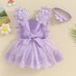 Pudcoco Infant Baby Girls Romper, Summer Sleeveless Square Neck Floral Lace Casual Party Street Bodysuit Tops + Head Band 0 - 18M - Clothesfassion.store
