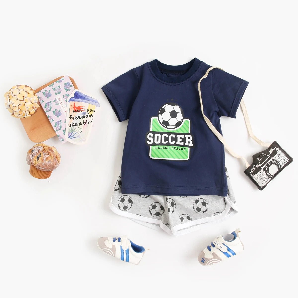 Sanlutoz Sport Baby Boys Clothes Sets Short Sleeve Shirts + Shorts Casual Infants Boys Outfits - Clothesfassion.store