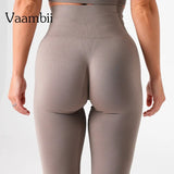 Seamless Yoga Pants Push Up Slim Pants Female Ym Jogging Quick Dry Solid Yoga Leggings High Waist Elastic Sport Leggings - Clothesfassion.store