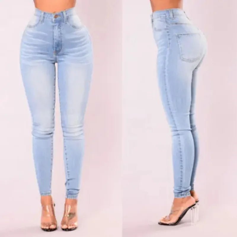 Sexy Jeans Women Denim Skinny Pants High Waist Stretch Lady Jeans Push Up Leggings Slim Pockets Button Pencil Jeans Women Pants - Clothesfassion.store