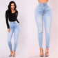 Sexy Jeans Women Denim Skinny Pants High Waist Stretch Lady Jeans Push Up Leggings Slim Pockets Button Pencil Jeans Women Pants - Clothesfassion.store