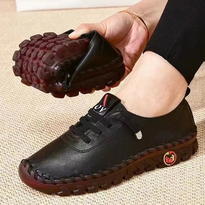 Sneakers for Women Leather Casual Vulcanized Female Shoe Soft Comfortable Flat Loafers Shoes Slip on Shoes Zapatillas De Mujer - Clothesfassion.store
