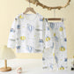 Soft Breathable Cotton Baby Children Pajamas Set Cute Cartoon Long Sleeve Home Sleepwear Set for 0 - 5 Years Old - Clothesfassion.store