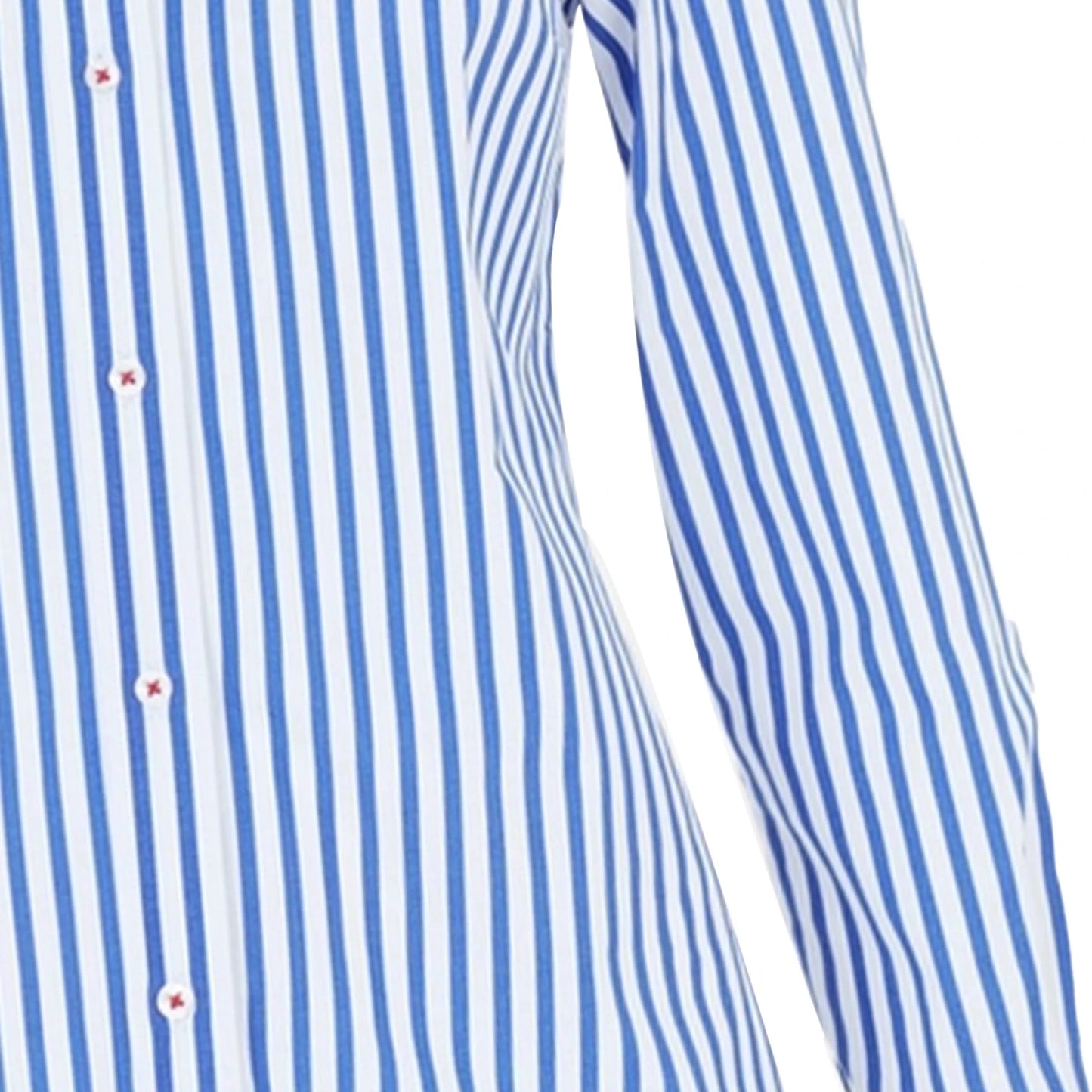 Spring 2025 Women Shirts Slim Waist Design Blouse Vintage Embroidery Female Blouses Fashion Stripe Office Ladies Shirts - Clothesfassion.store