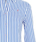 Spring 2025 Women Shirts Slim Waist Design Blouse Vintage Embroidery Female Blouses Fashion Stripe Office Ladies Shirts - Clothesfassion.store