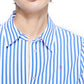 Spring 2025 Women Shirts Slim Waist Design Blouse Vintage Embroidery Female Blouses Fashion Stripe Office Ladies Shirts - Clothesfassion.store