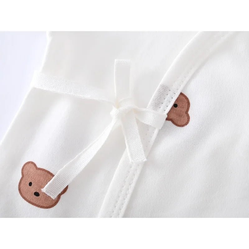 Spring and Autumn Cute Baby Boy Girl Clothes Baby Romper Long Sleeve Bear Cartoon Pattern Bodysuit - Clothesfassion.store