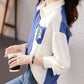 Spring and Woman Top Autumn Pattern with Designs V Neck Shirts & Blouses for Women Korean Reviews Clothes Tunic 2025 S New Style - Clothesfassion.store