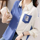 Spring and Woman Top Autumn Pattern with Designs V Neck Shirts & Blouses for Women Korean Reviews Clothes Tunic 2025 S New Style - Clothesfassion.store
