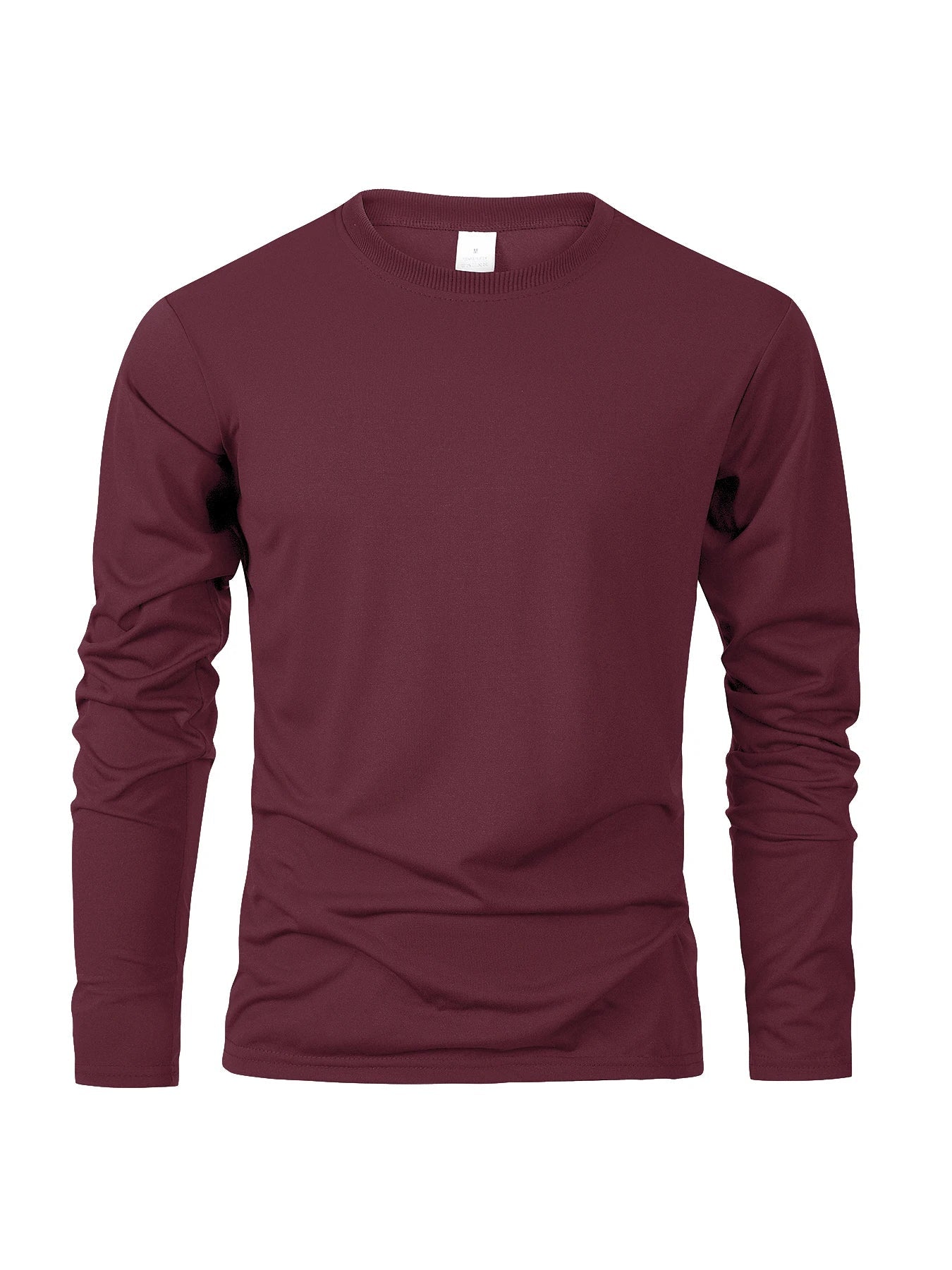 Spring Autumn Men‘s T-shirts Long Sleeve Casual Tops Solid Color High Quality Black T-Shirt Classic Men Clothing - Clothesfassion.store