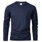 Spring Autumn Men‘s T-shirts Long Sleeve Casual Tops Solid Color High Quality Black T-Shirt Classic Men Clothing - Clothesfassion.store