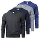 Spring Autumn Men‘s T-shirts Long Sleeve Casual Tops Solid Color High Quality Black T-Shirt Classic Men Clothing - Clothesfassion.store
