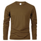 Spring Autumn Men‘s T-shirts Long Sleeve Casual Tops Solid Color High Quality Black T-Shirt Classic Men Clothing - Clothesfassion.store