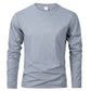Spring Autumn Men‘s T-shirts Long Sleeve Casual Tops Solid Color High Quality Black T-Shirt Classic Men Clothing - Clothesfassion.store