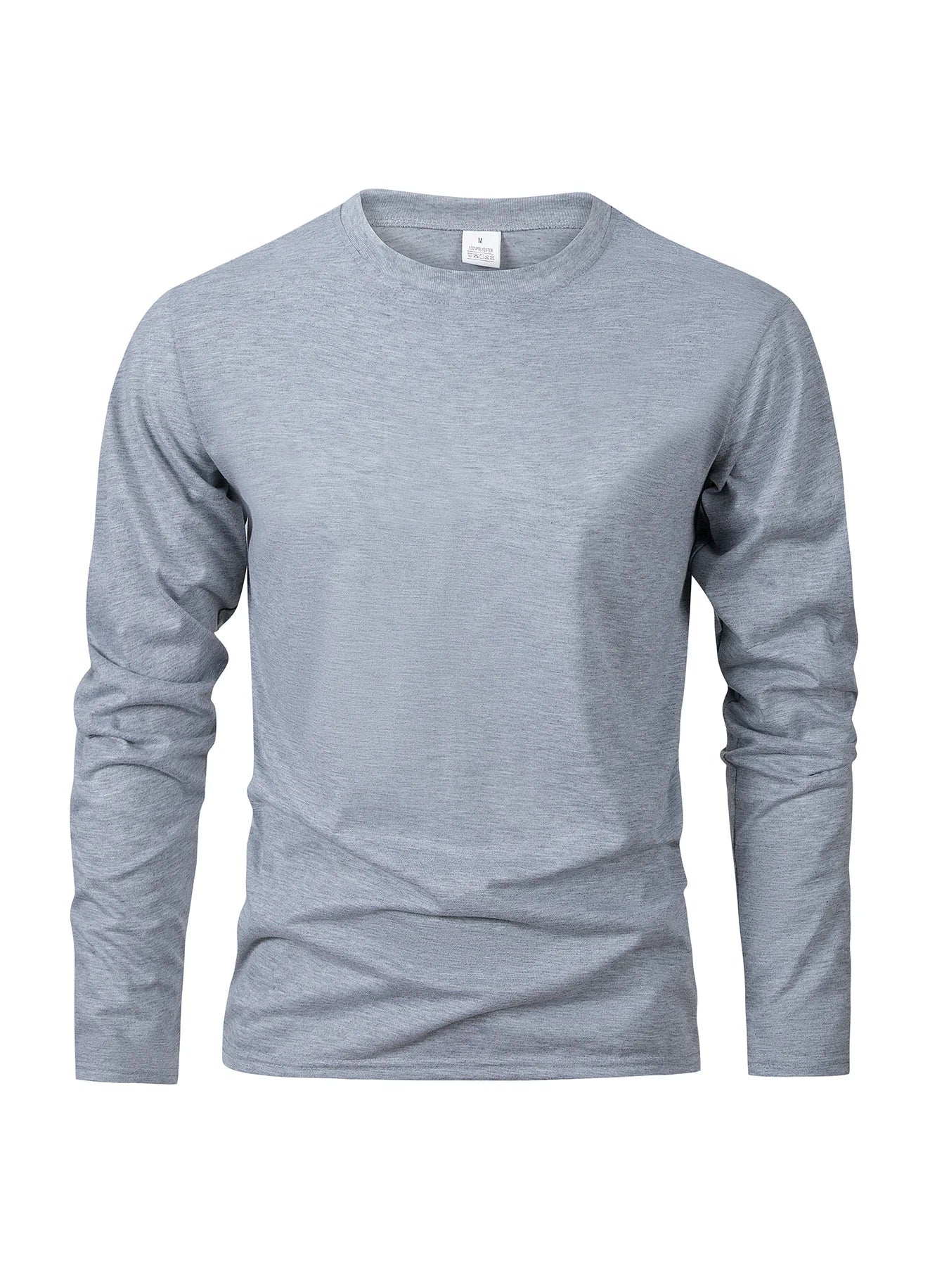 Spring Autumn Men‘s T-shirts Long Sleeve Casual Tops Solid Color High Quality Black T-Shirt Classic Men Clothing - Clothesfassion.store
