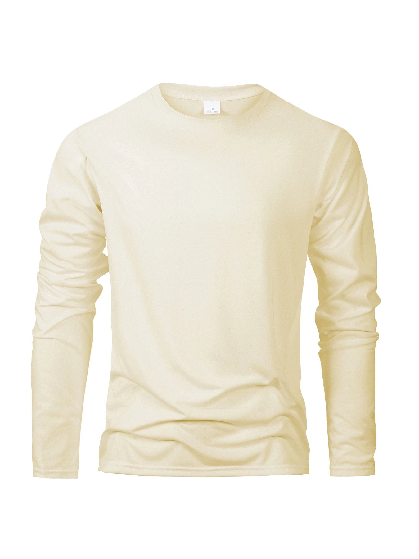 Spring Autumn Men‘s T-shirts Long Sleeve Casual Tops Solid Color High Quality Black T-Shirt Classic Men Clothing - Clothesfassion.store
