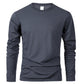 Spring Autumn Men‘s T-shirts Long Sleeve Casual Tops Solid Color High Quality Black T-Shirt Classic Men Clothing - Clothesfassion.store