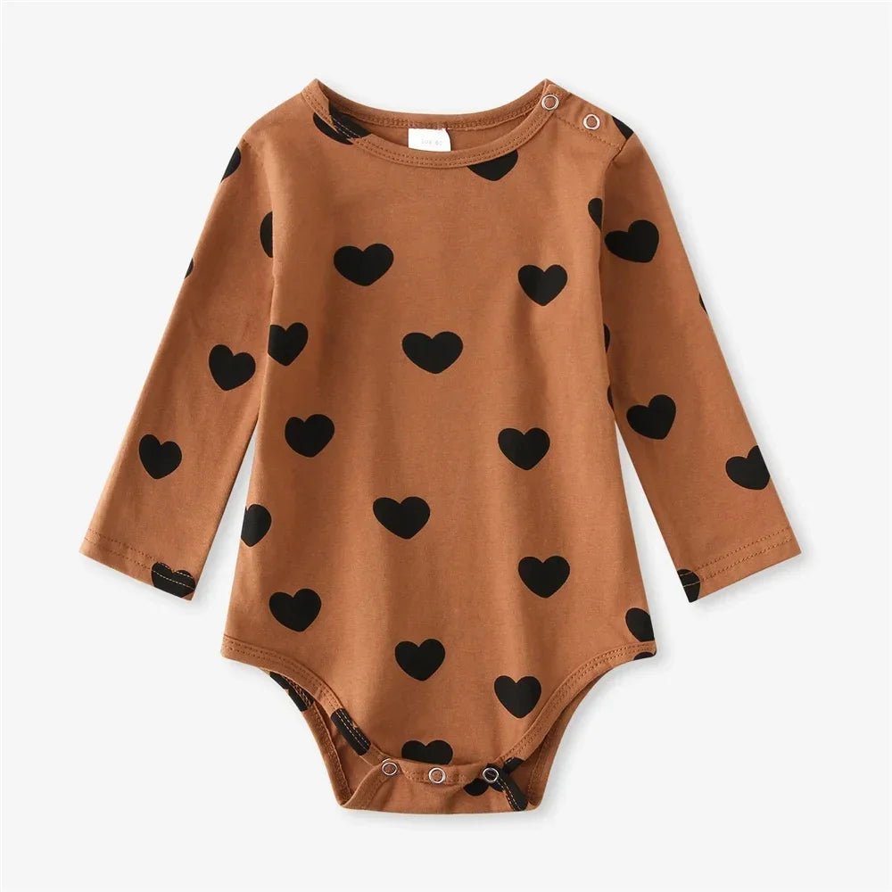 Spring Summer Baby Clothing Cotton Printed Infant Jumpsuits Newborn Long Sleeve Bodysuits - Clothesfassion.store