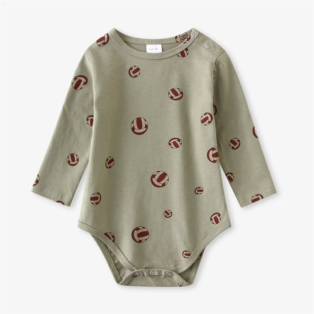 Spring Summer Baby Clothing Cotton Printed Infant Jumpsuits Newborn Long Sleeve Bodysuits - Clothesfassion.store