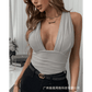 Spring Summer New Women's Clothing Solid Color V - neck Vest Sleeveless Top - Clothesfassion.store
