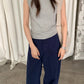 Spring women's casual solid color round neck slim fit vest - Clothesfassion.store