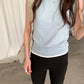 Spring women's casual solid color round neck slim fit vest - Clothesfassion.store