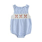 Summer Baby Clothes Newborn Boy Girl Smocked Bubble Romper Baseball Plaid Overall Infant Jumpsuit Outfit - Clothesfassion.store
