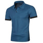 Summer Mens Short Sleeve Polo Shirts Lightweight Lapel Streetwear Breathable Tshirts for Men Basic Business Solid Color Top - Clothesfassion.store