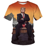 Summer popular men's printed T-shirt fashionable sports casual men's short sleeved street comfortable top - Clothesfassion.store