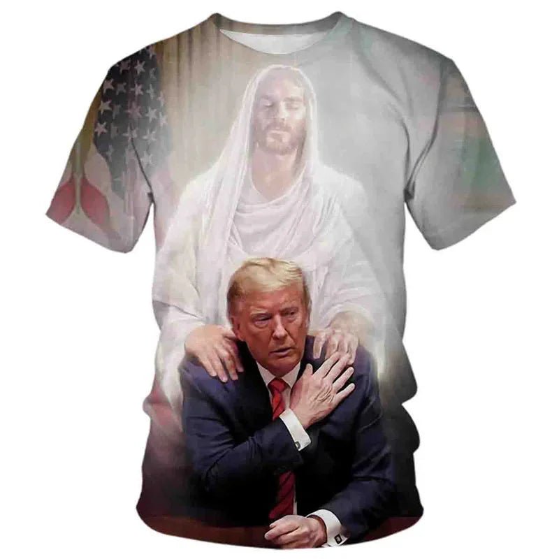 Summer popular men's printed T-shirt fashionable sports casual men's short sleeved street comfortable top - Clothesfassion.store