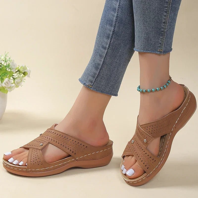 Summer Woman Shoes Sandals Non - Slip Women Shoe Slides Shoes For Women Wedge Shoes Woman Plus Size Women Slippers Female Footwear - Clothesfassion.store