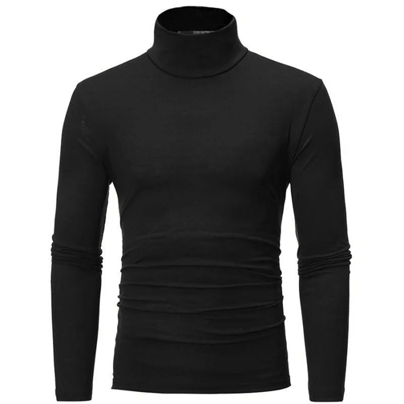 Thermal Underwear Tops Men Winter Clothes Thermal Shirt Autumn Men's Winter Tights High Neck Thin Slim Fit Long Sleeve T-shirt - Clothesfassion.store