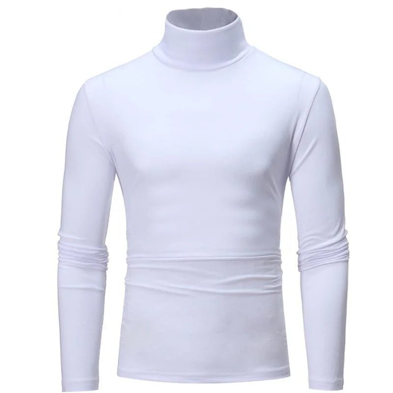 Thermal Underwear Tops Men Winter Clothes Thermal Shirt Autumn Men's Winter Tights High Neck Thin Slim Fit Long Sleeve T-shirt - Clothesfassion.store