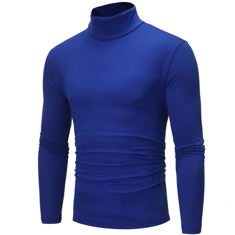 Thermal Underwear Tops Men Winter Clothes Thermal Shirt Autumn Men's Winter Tights High Neck Thin Slim Fit Long Sleeve T-shirt - Clothesfassion.store