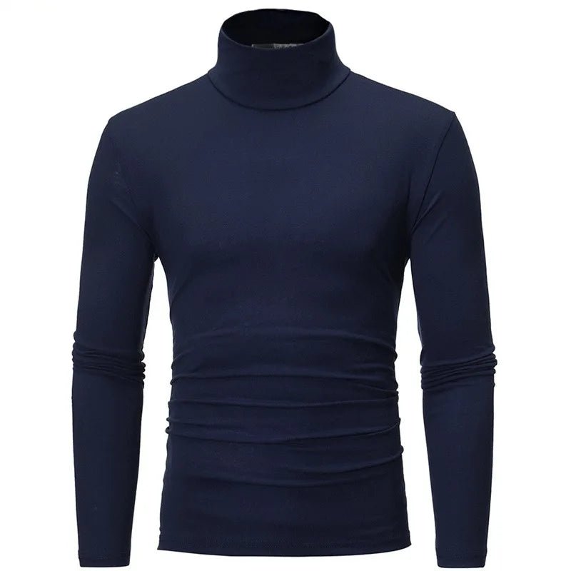 Thermal Underwear Tops Men Winter Clothes Thermal Shirt Autumn Men's Winter Tights High Neck Thin Slim Fit Long Sleeve T-shirt - Clothesfassion.store