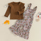 Toddler Boys Sweatshirt and Jogger Pants Set Long Sleeve Crew Neck Pullover with Dinosaur Print Elastic Waistband Trousers - Clothesfassion.store