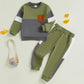 Toddler Girl Color Block Hoodie and Jogger Set Long Sleeve Pullover Sweatshirt with Pockets and Matching Pants 2 Piece Outfit - Clothesfassion.store