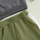 Toddler Girl Color Block Hoodie and Jogger Set Long Sleeve Pullover Sweatshirt with Pockets and Matching Pants 2 Piece Outfit - Clothesfassion.store