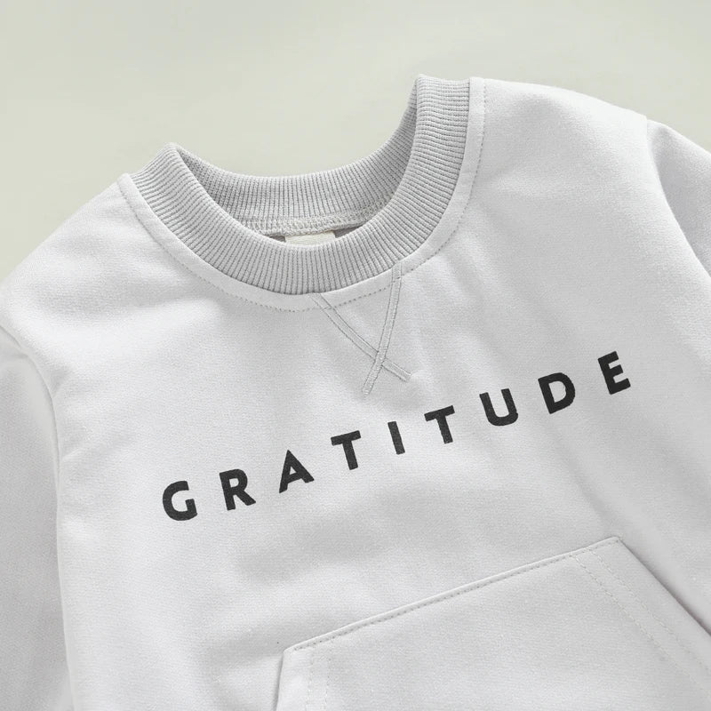 Toddler Kids Unisex 2 Piece Clothing Set Cute Graphic Print Crew Neck Sweatshirt Comfy Elastic Waist Jogger Pants Outfit - Clothesfassion.store