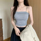Top Women Sexy Shirts Sleeveless Tube Tops Girls Tops With Suspenders Lady White Camisole Padded Bras Woman Clothing Corset Top - Clothesfassion.store
