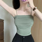 Top Women Sexy Shirts Sleeveless Tube Tops Girls Tops With Suspenders Lady White Camisole Padded Bras Woman Clothing Corset Top - Clothesfassion.store