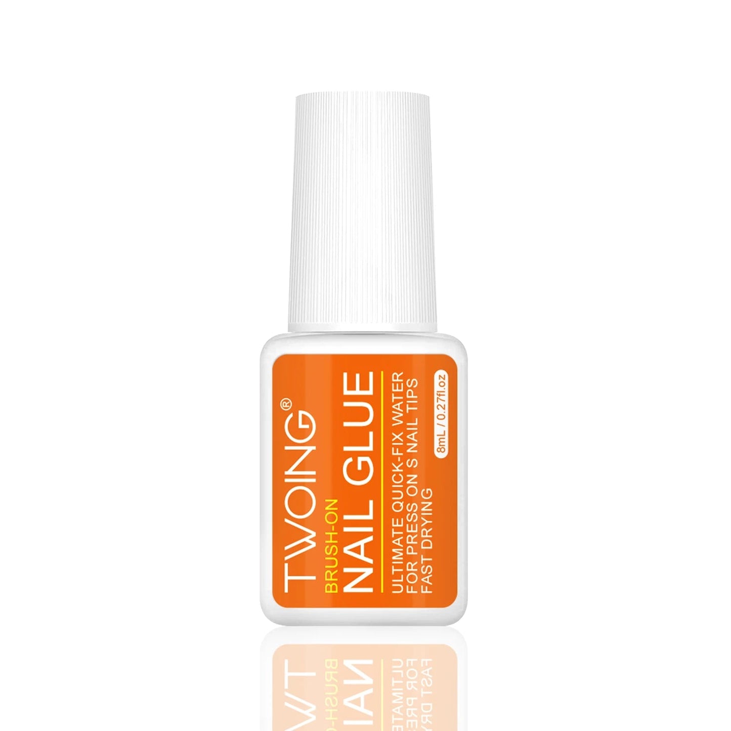 Twoing Waterproof Liquid Nail Adhesive,Long - Lasting & Fast - Drying, Formaldehyde - Free, Compatible with Acrylic Nails Fake Nails - Clothesfassion.store
