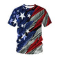 USA American Flag 3D Printed T-Shirts Men Women Fashion Streetwear Oversized Short Sleeve T Shirt Girl Tees Tops Woman Clothing - Clothesfassion.store