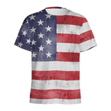 USA American Flag T-Shirts 3D Print Men Women Fashion Casual T Shirt Short Sleeve Oversized Harajuku Male Tops Tees Man Clothing - Clothesfassion.store
