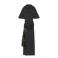Women Backless Sequin Patchwork Maxi Dress Elegant Wide Sleeve Long Gowns Feminine New Fashion Evening Party Daily Robes - Clothesfassion.store