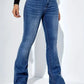 Women Flare Stretch Moustache Jeans Fashion Skinny Bell Bottom High Waist Gray Denim Pants Lady Classic Y2K Punk Long Trousers - Clothesfassion.store