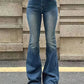 Women Flare Stretch Moustache Jeans Fashion Skinny Bell Bottom High Waist Gray Denim Pants Lady Classic Y2K Punk Long Trousers - Clothesfassion.store