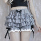 Women Girls Bowknot Frilly Lace Ruffle Pumpkin Bloomers Victorian Bloomer Shorts Lolita Vintage Gothic Pantaloons Costum - Clothesfassion.store
