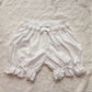 Women Girls Bowknot Frilly Lace Ruffle Pumpkin Bloomers Victorian Bloomer Shorts Lolita Vintage Gothic Pantaloons Costum - Clothesfassion.store